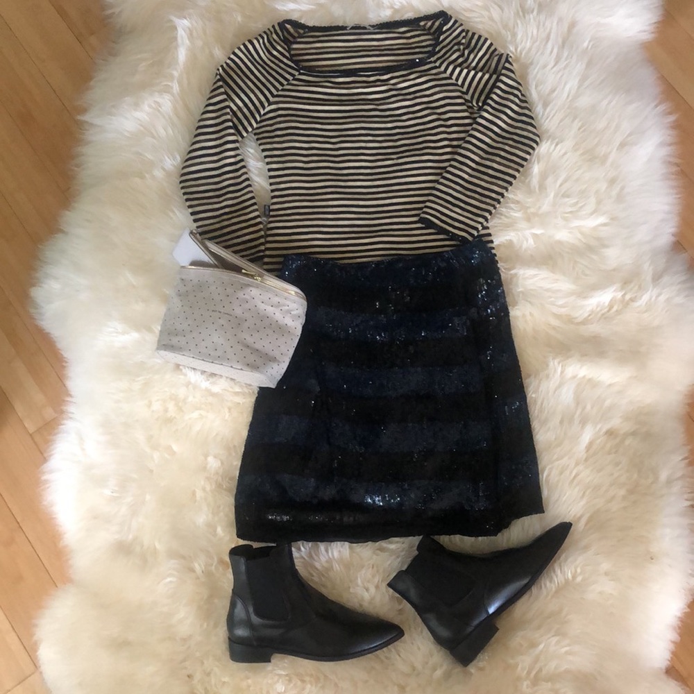 Vintage Emporio Armani Silk Sequin Mini-Skirt - Picture 5 of 14